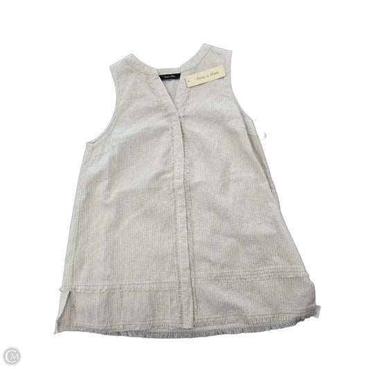Top Sleeveless By Doe & Rae In Beige, Size: S