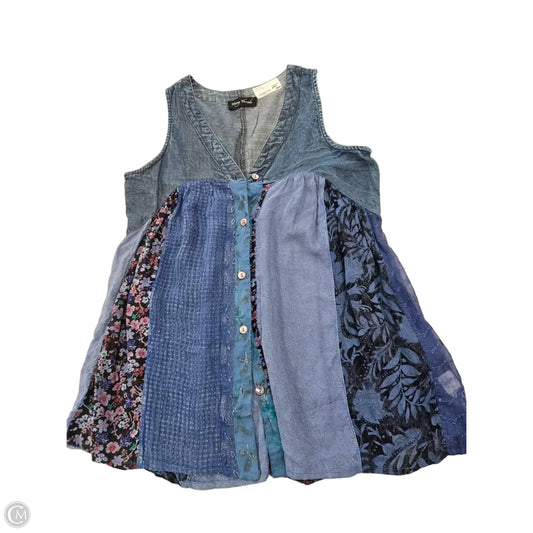 Top Sleeveless By Cme In Blue, Size: M
