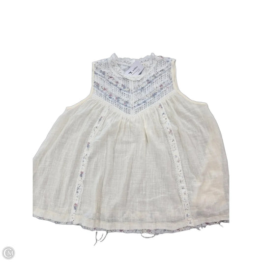 Top Sleeveless By Pol In Cream, Size: M
