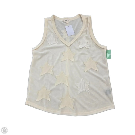 Tank Top By Pol In Cream, Size: S