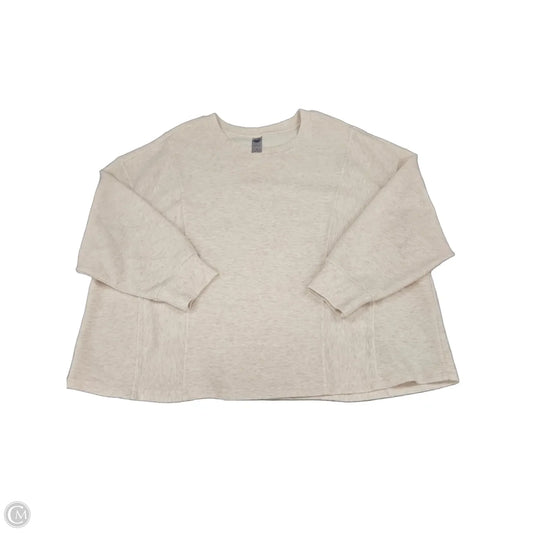 Top Long Sleeve By Te Verde In Cream, Size: 2x