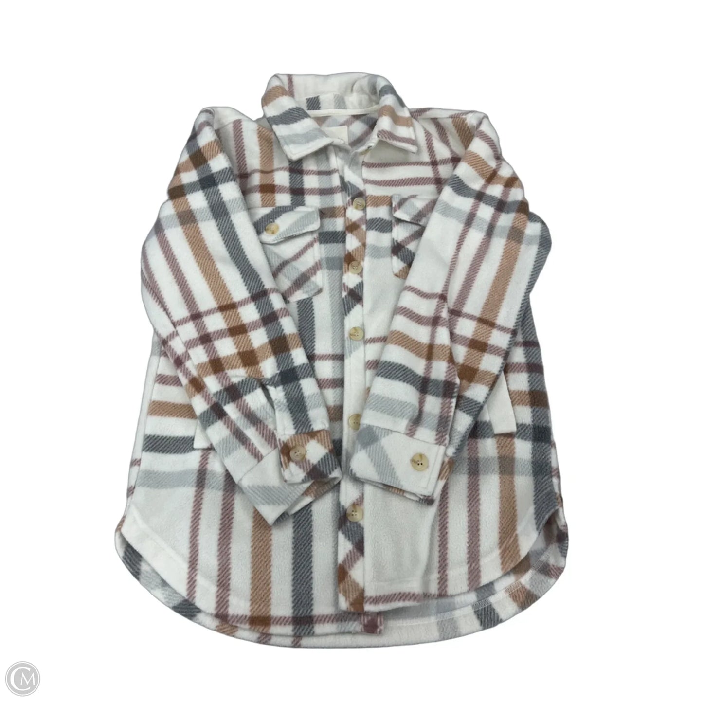 Jacket Shirt By Thread And Supply In Cream, Size: S