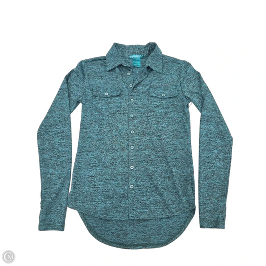 Top Long Sleeve By Cme In Green, Size: S