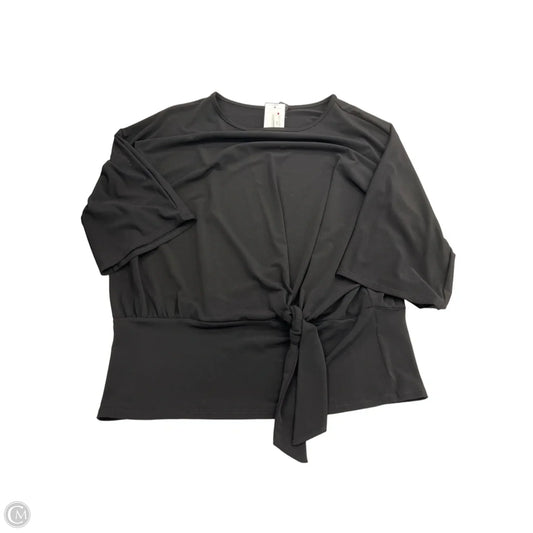 Top 3/4 Sleeve By Clara Sun Woo In Black, Size: L