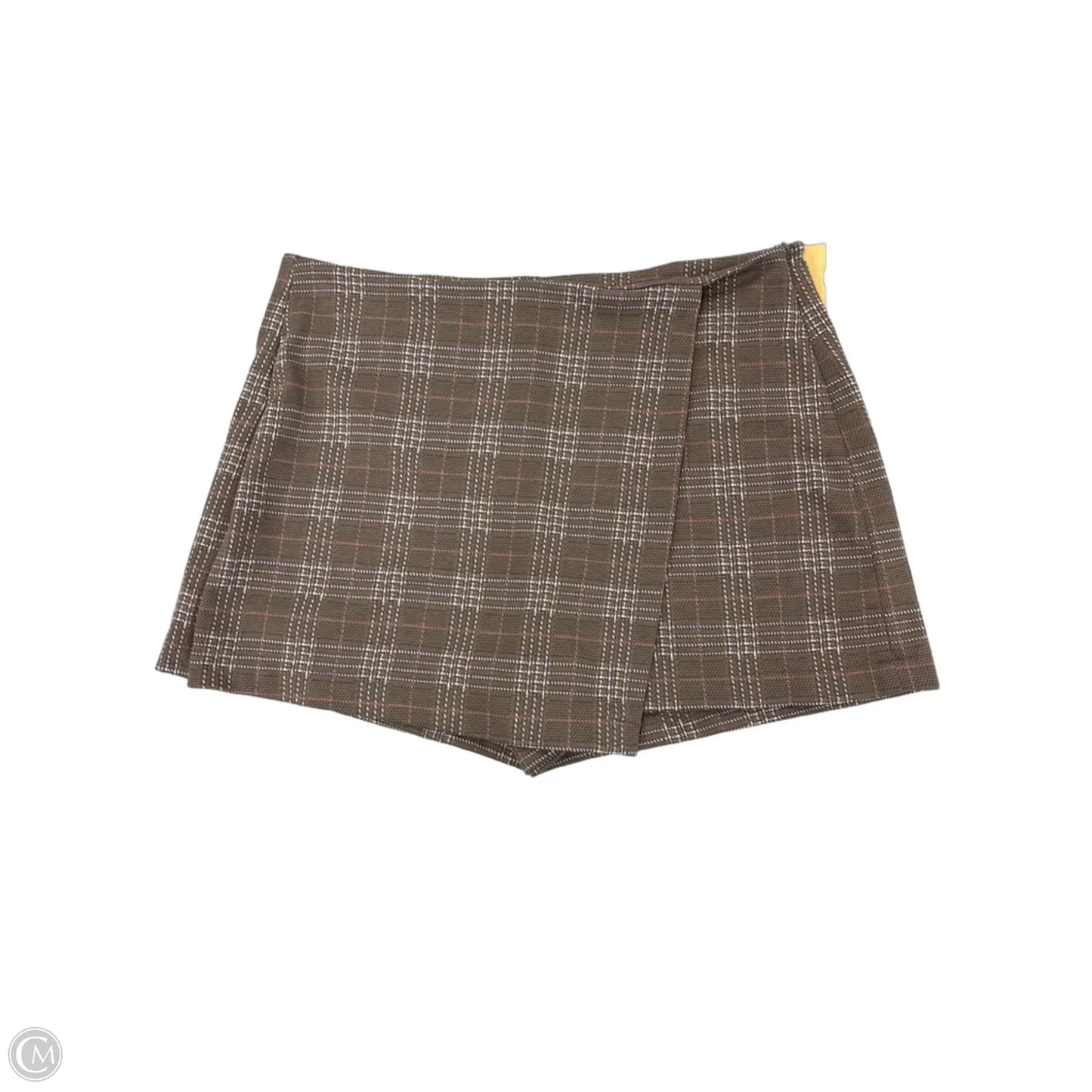 Skort By Maurices In Plaid Pattern, Size: L