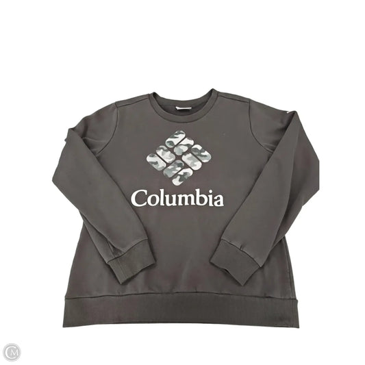 Sweatshirt Crewneck By Columbia In Grey, Size: M