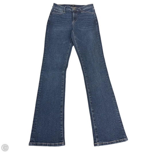 Jeans Boot Cut By Express In Blue Denim, Size: 8