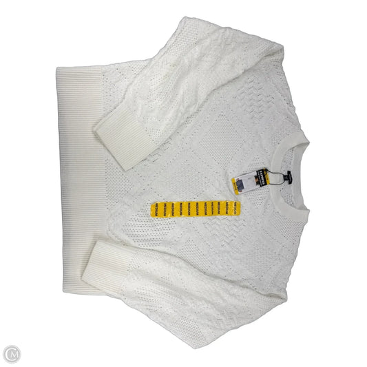 Sweater By Express In White, Size: M