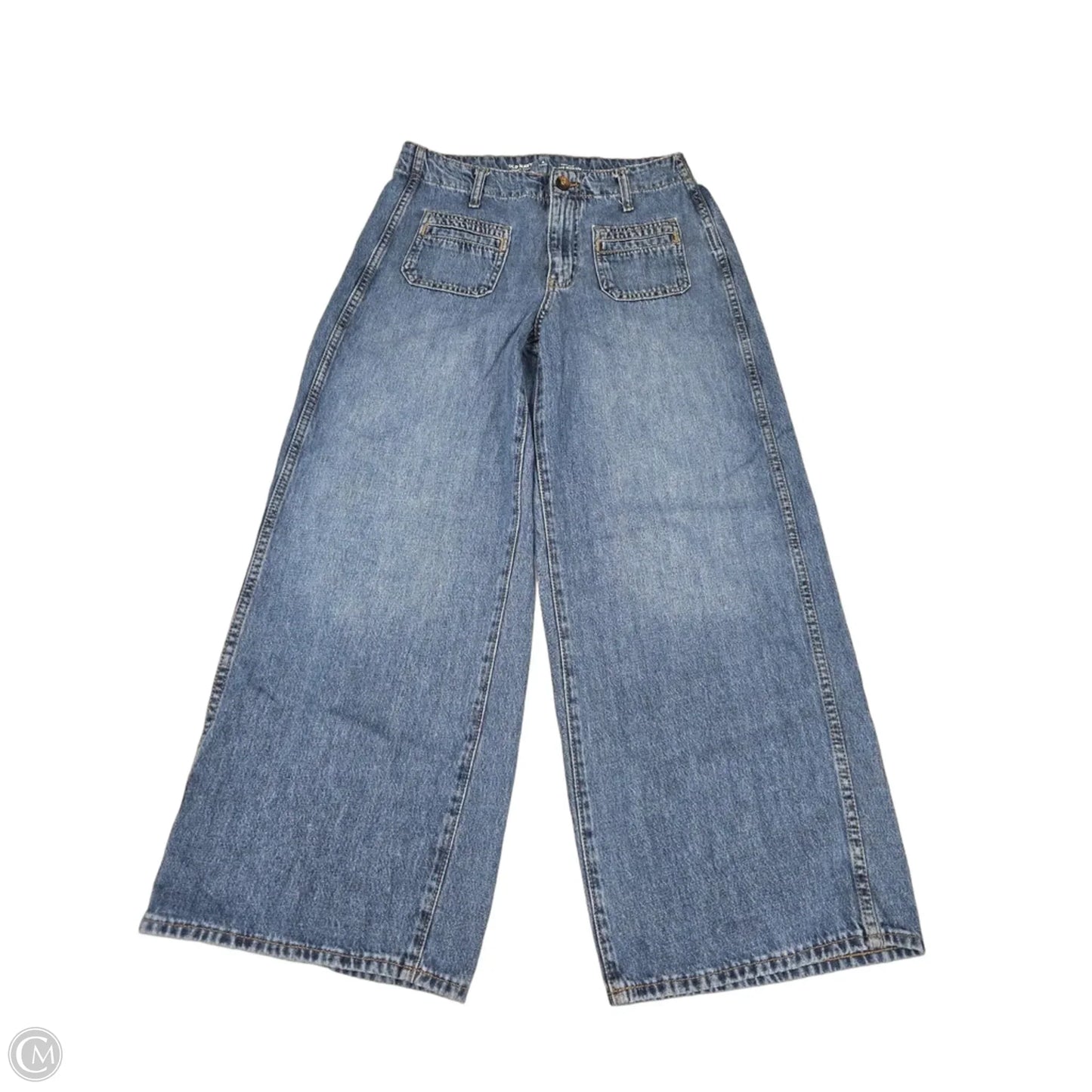 Jeans Wide Leg By Old Navy In Blue Denim, Size: 4