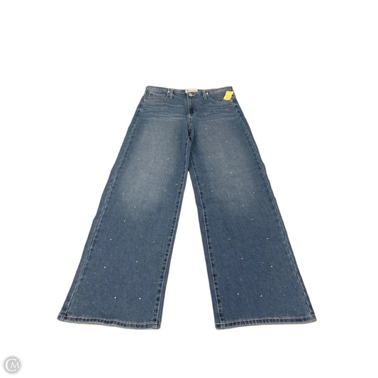 Jeans Wide Leg By No Boundaries In Blue Denim, Size: 10