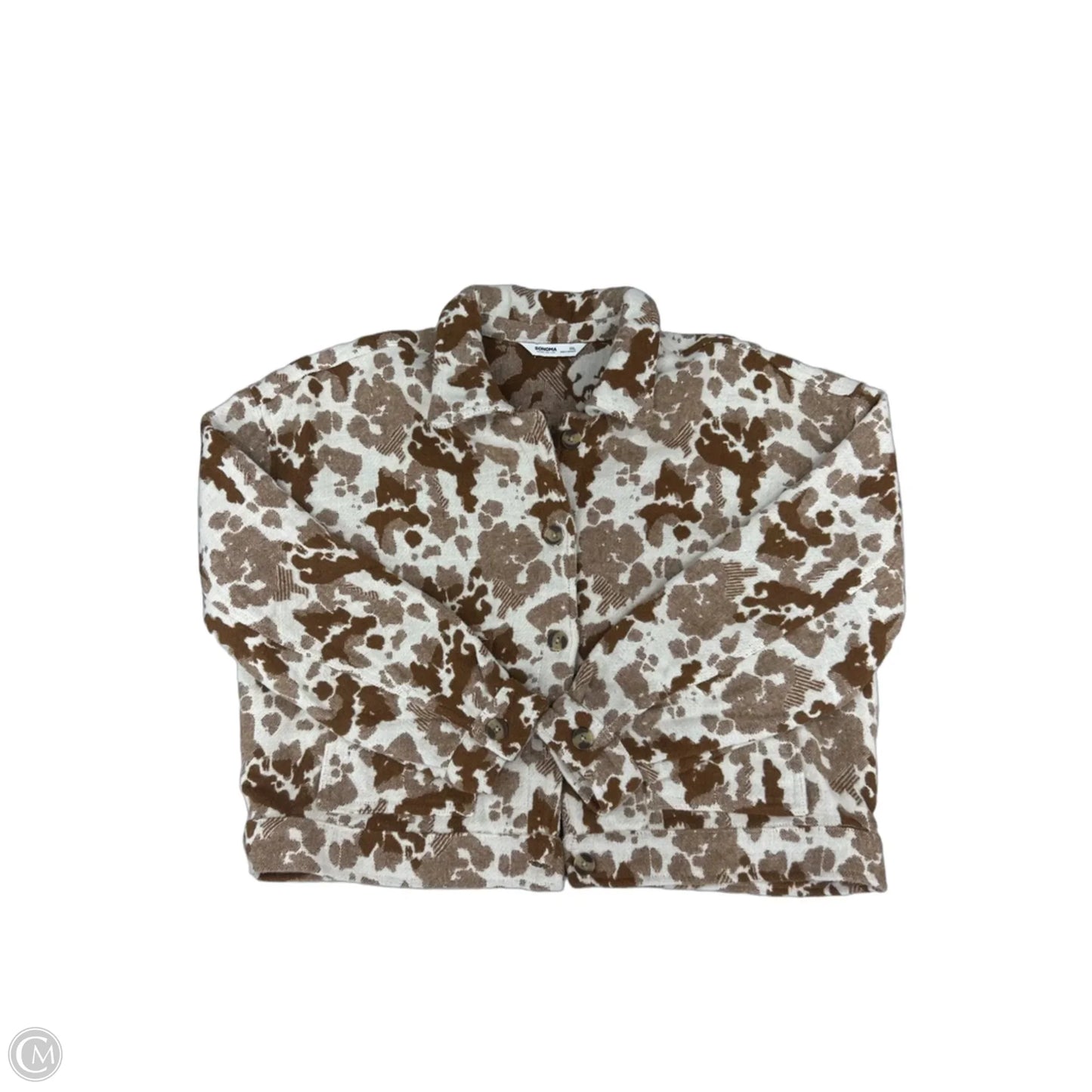 Jacket Other By Sonoma In Brown & White, Size: Xxl