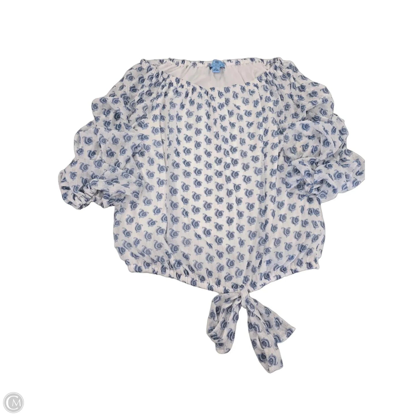 Top 3/4 Sleeve By Cece In Paisley Print, Size: Xl