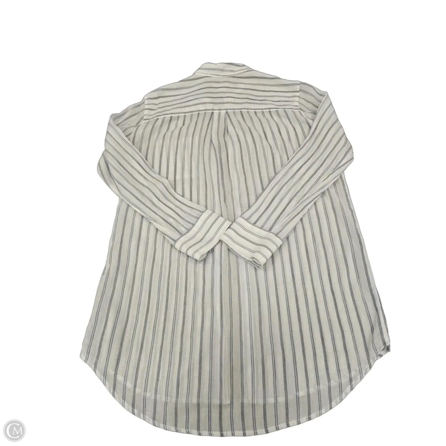 Top Long Sleeve By Treasure And Bond In White, Size: M