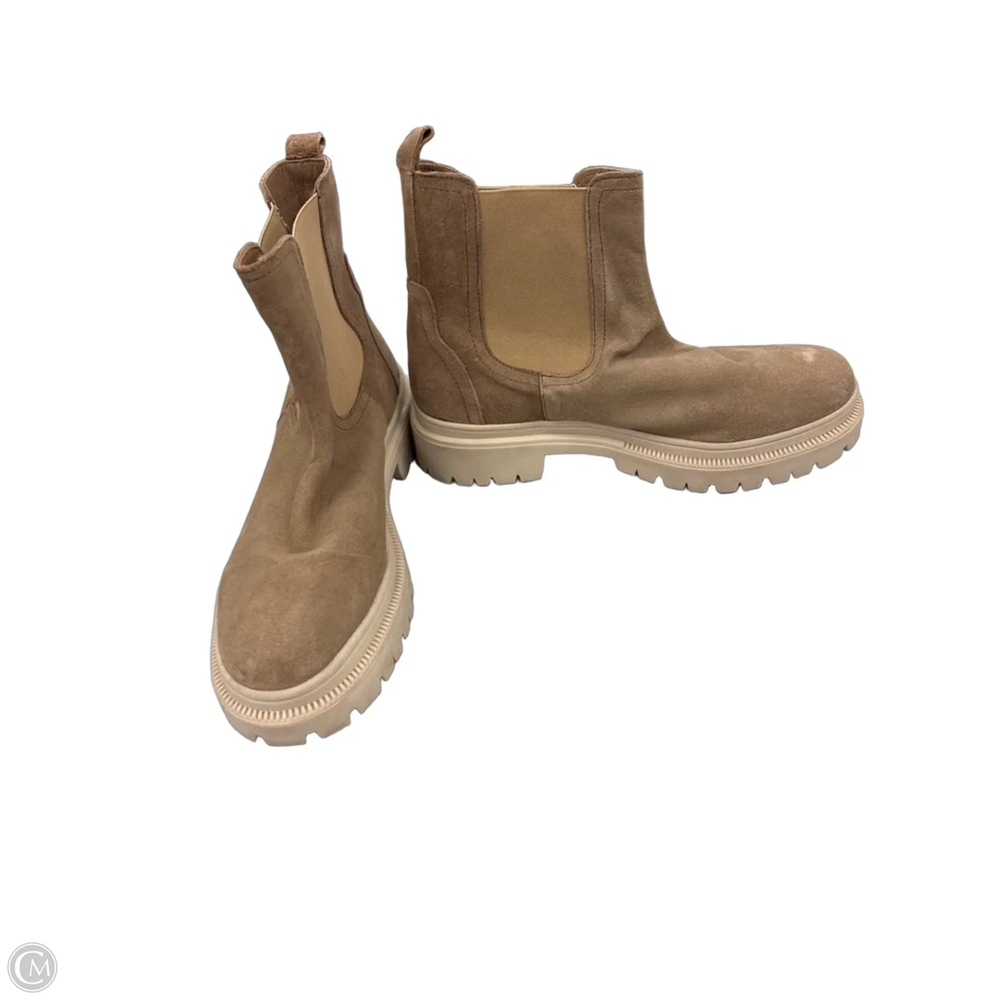 Boots Ankle Heels By Serra In Tan, Size: 9