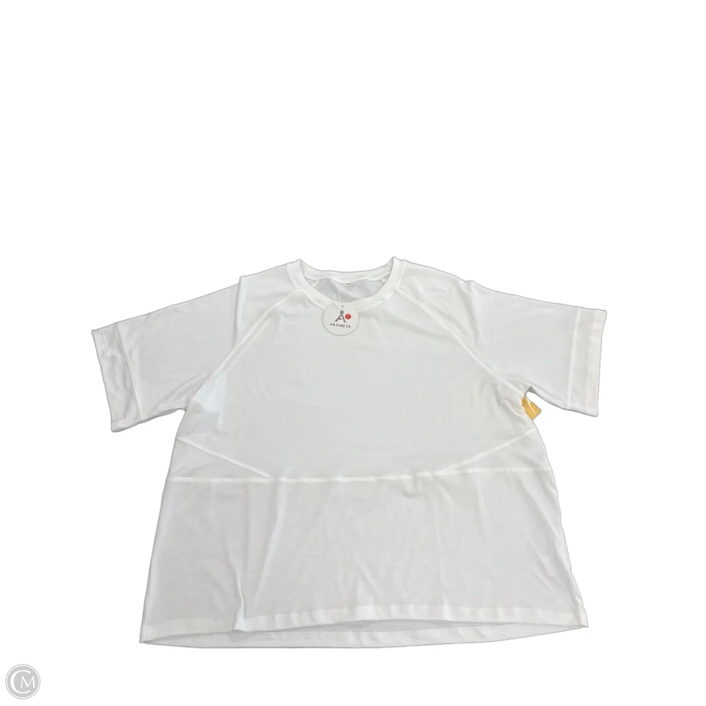 Top Short Sleeve By Anrabess In White, Size: Xxl
