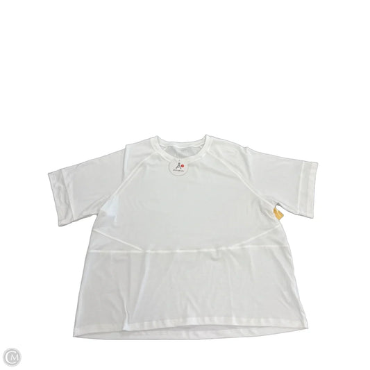 Top Short Sleeve By Anrabess In White, Size: Xxl