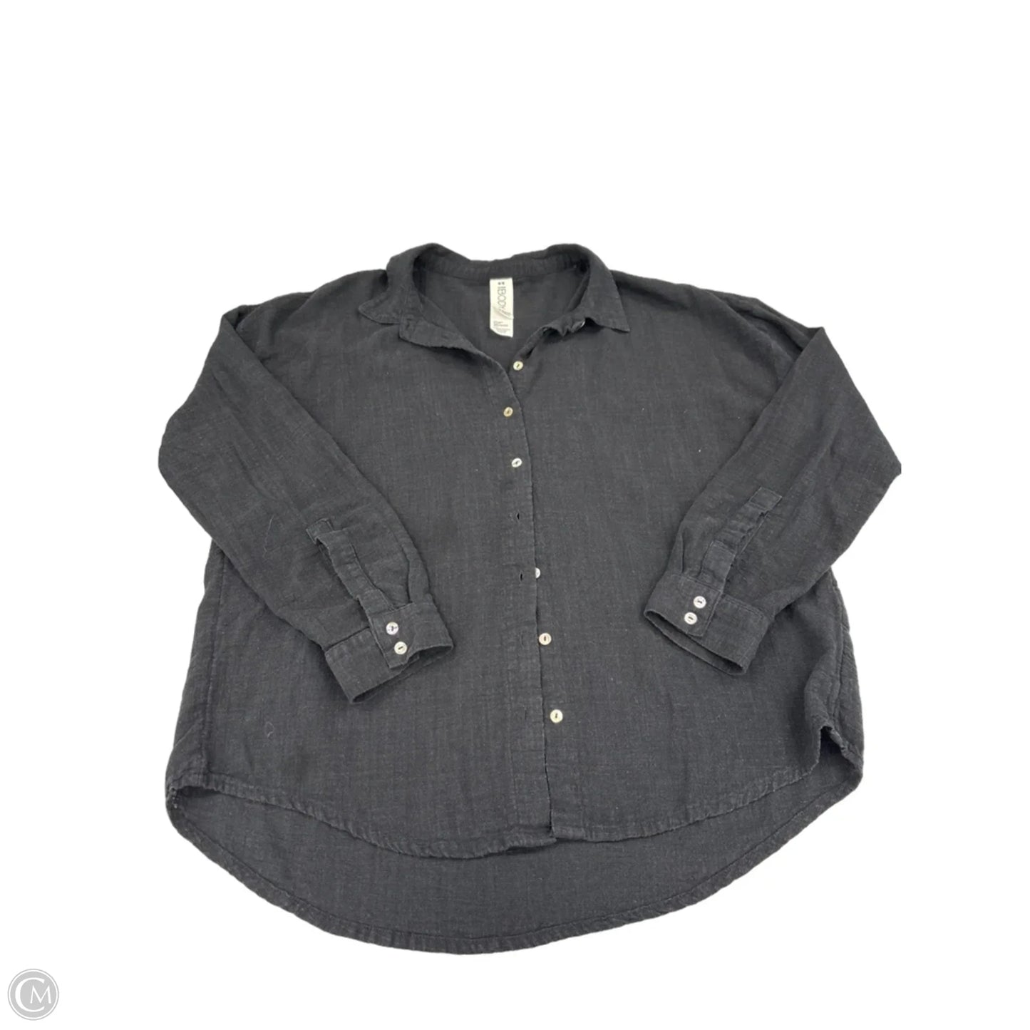 Top Long Sleeve By Cme In Black, Size: M