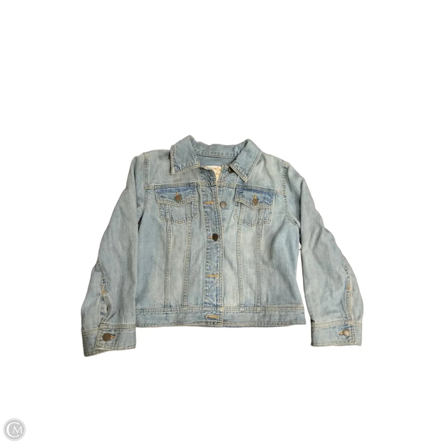 Jacket Denim By Lauren By Ralph Lauren In Blue Denim, Size: M