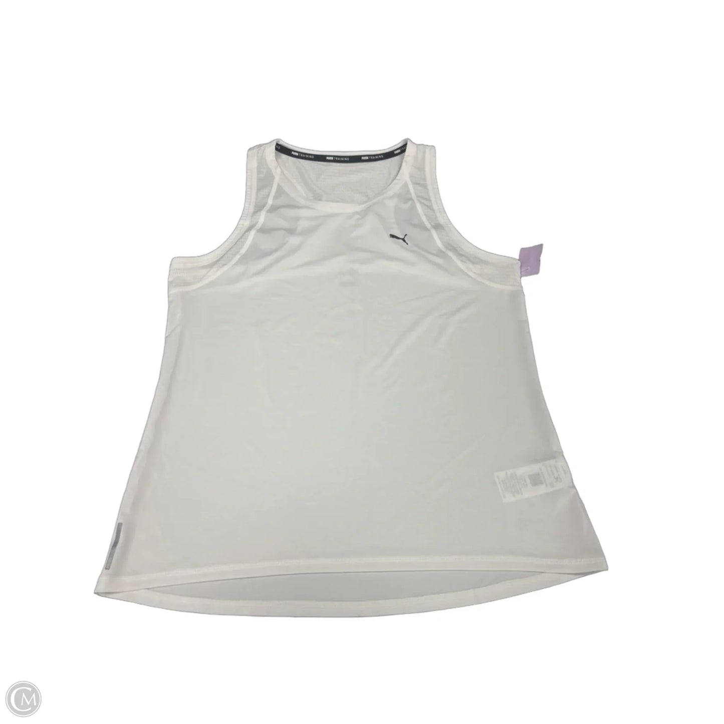 Athletic Tank Top By Puma In White, Size: L