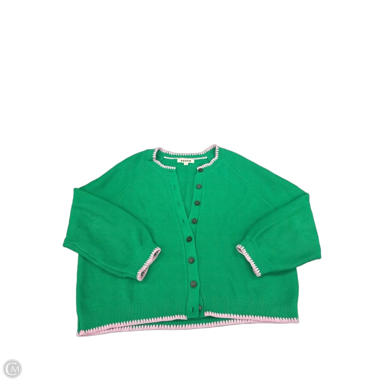 Sweater Cardigan By Boden In Green, Size: Xl