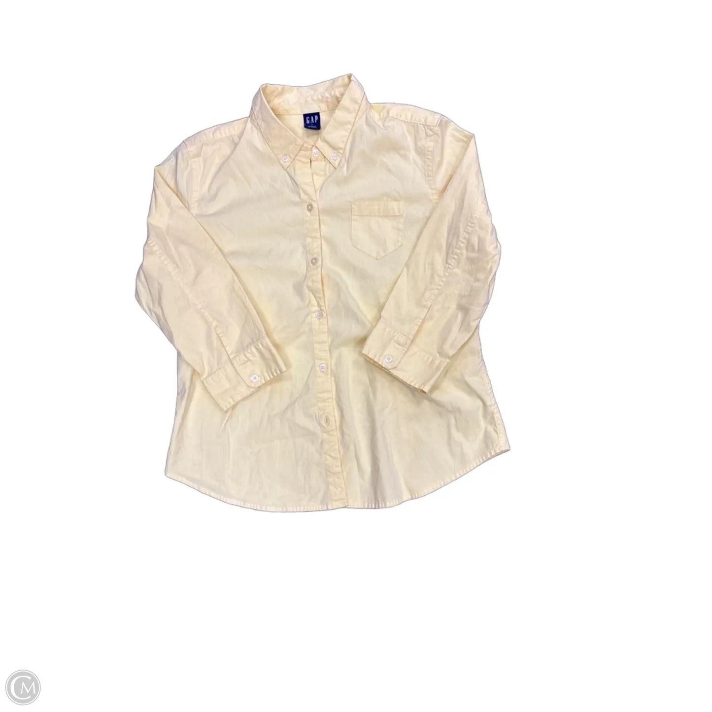 Top Long Sleeve By Gap In Yellow, Size: L