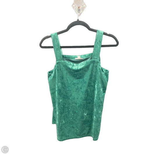 Tank Top By J. Jill In Green, Size: Xs