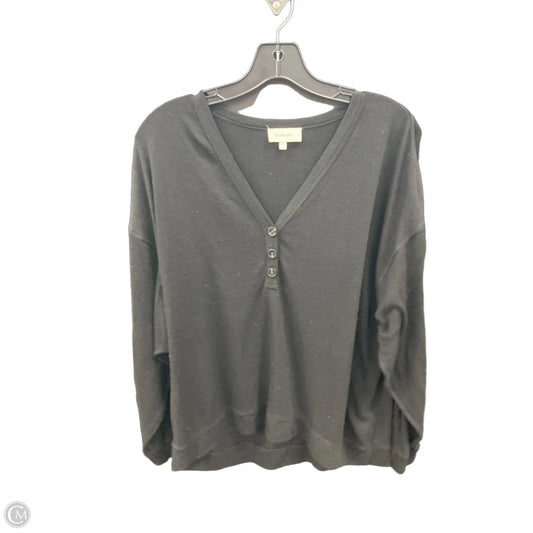 Top Long Sleeve By Bohme In Black, Size: M