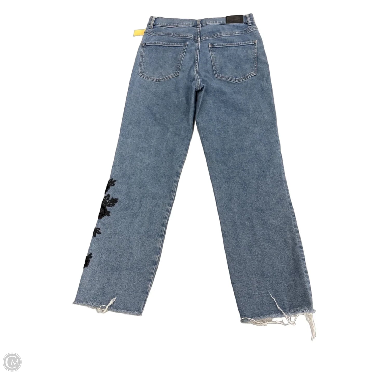 Jeans Straight By Express In Blue Denim, Size: 8