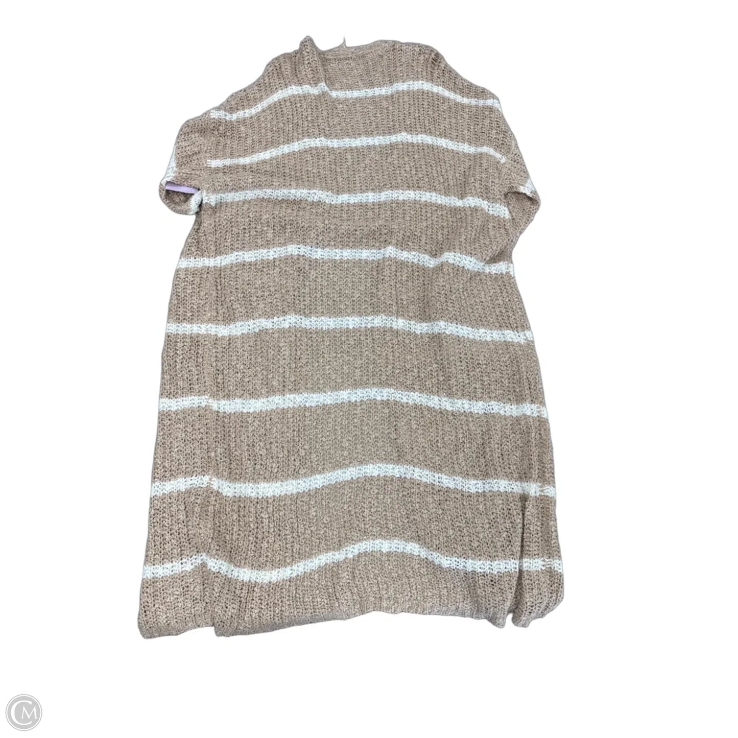 Cardigan By Reborn J In Tan & White, Size: 2x