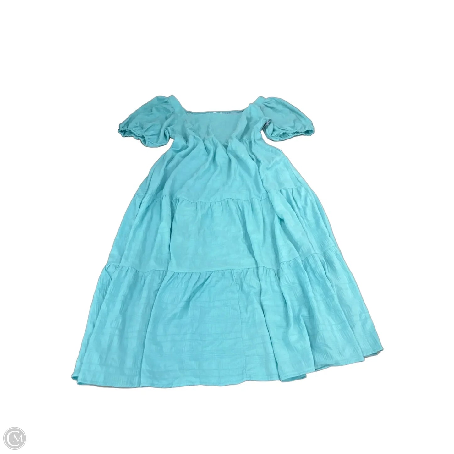 Dress Casual Midi By Chicsoul In Aqua, Size: 3x