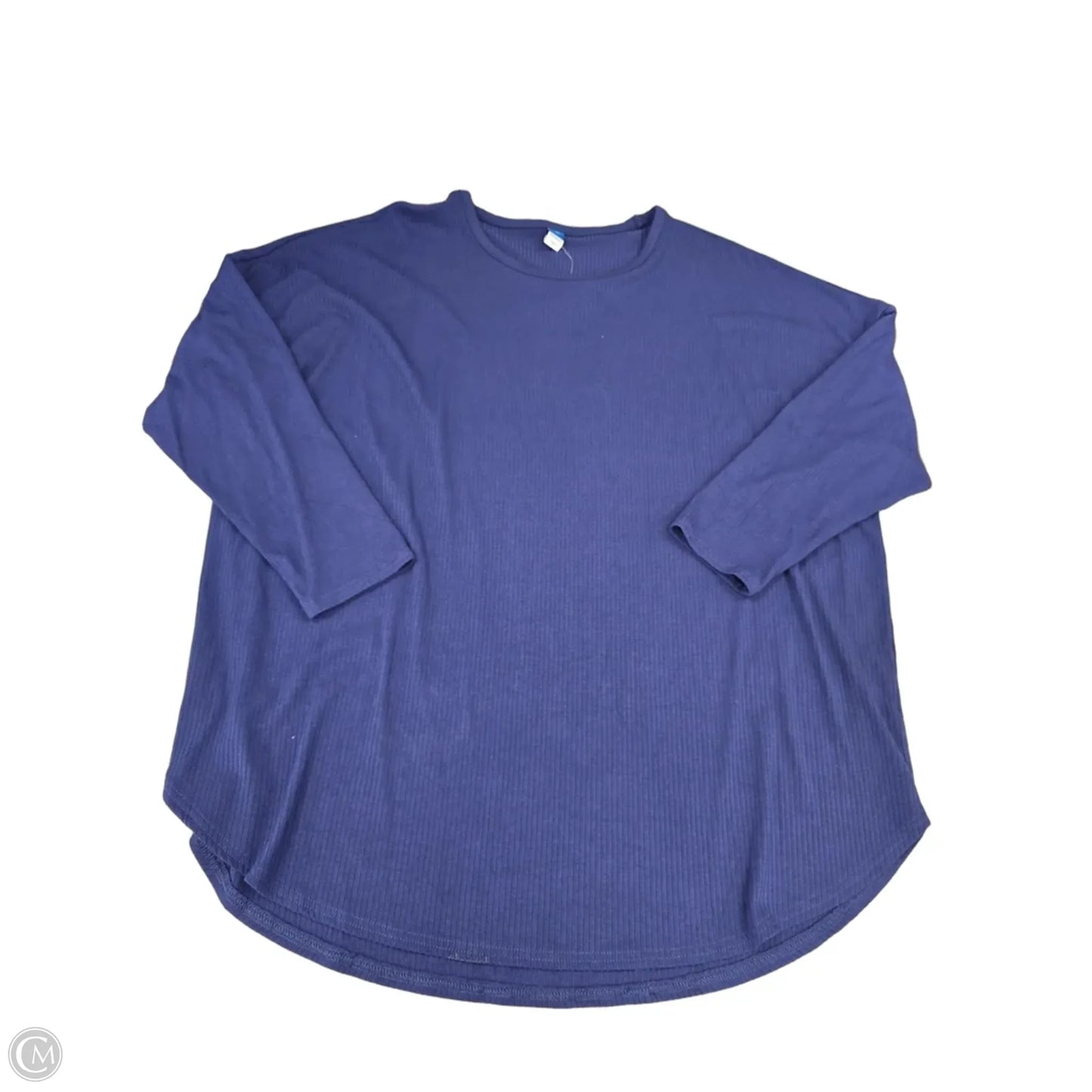 Top Long Sleeve By Old Navy In Blue, Size: Xxl