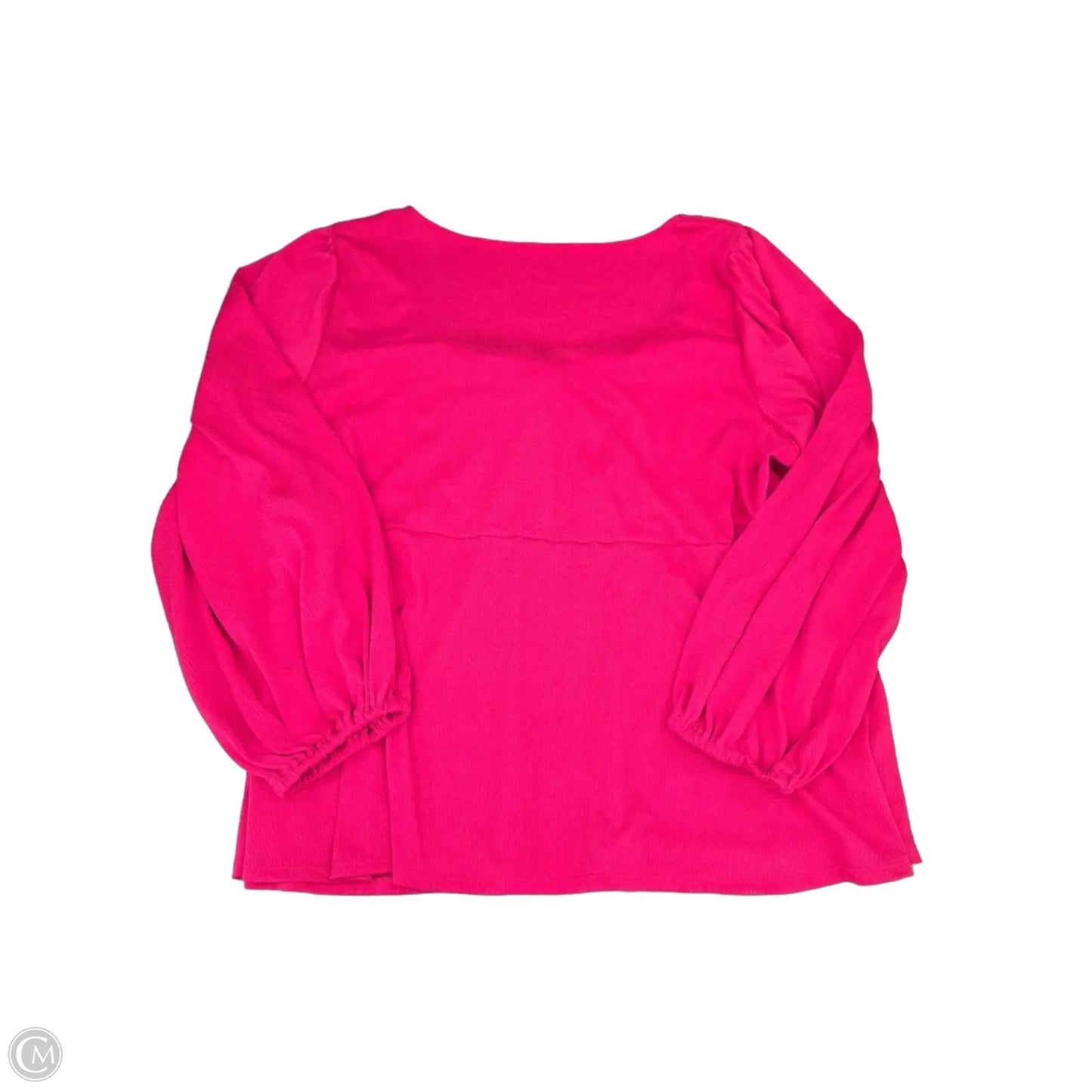 Top Long Sleeve By Ava & Viv In Pink, Size: 3x
