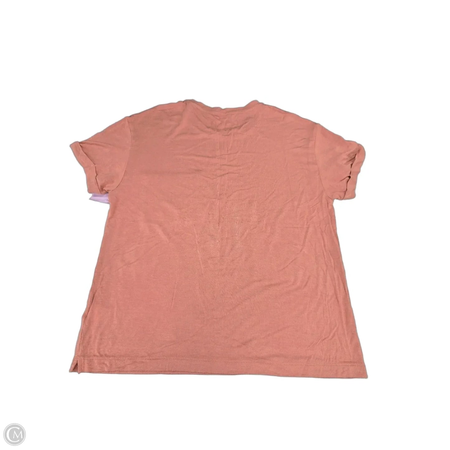 Top Short Sleeve By American Eagle In Peach, Size: M
