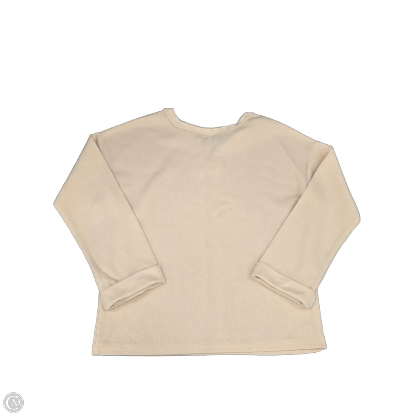 Top Long Sleeve By Merokeety In Cream, Size: S