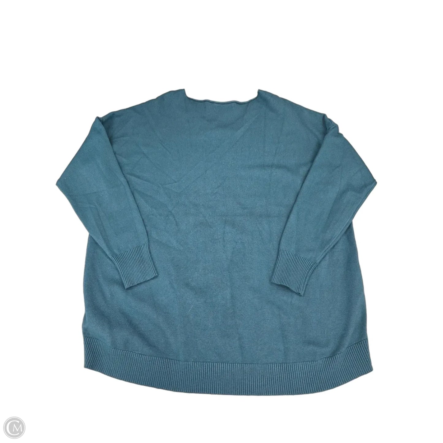 Top Long Sleeve By Zenana In Teal, Size: L