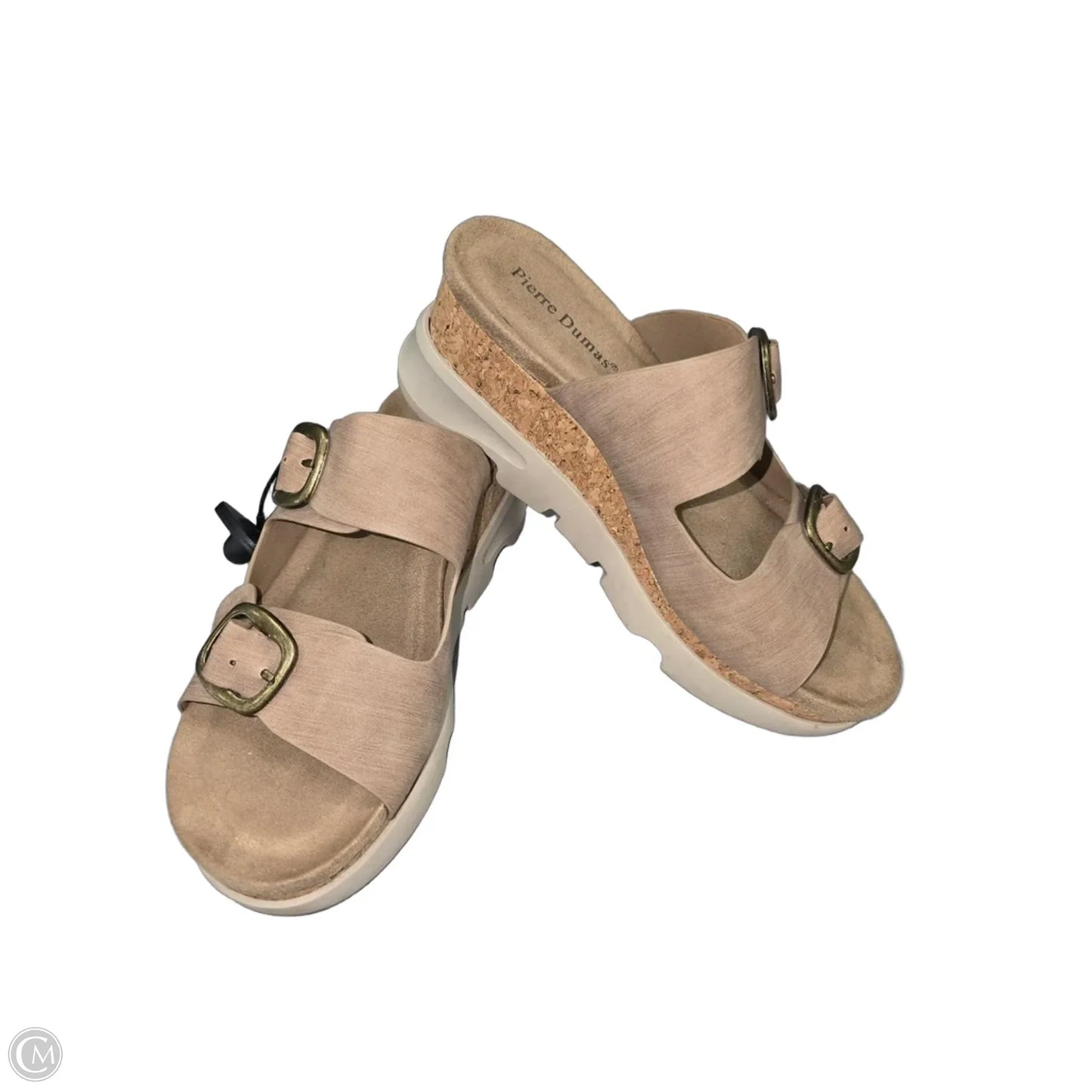 Sandals Heels Wedge By Pierre Dumas In Tan, Size: 7