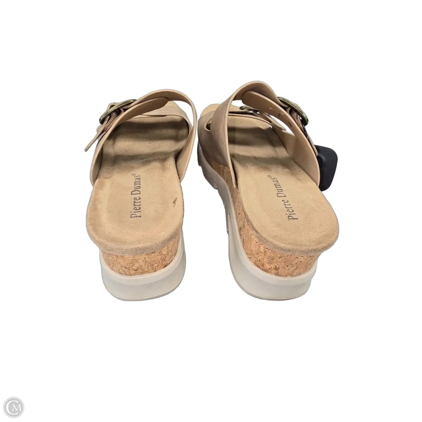 Sandals Heels Wedge By Pierre Dumas In Tan, Size: 7