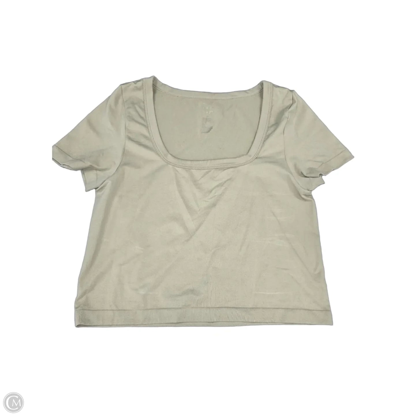 Top Short Sleeve By A New Day In Beige, Size: Xl