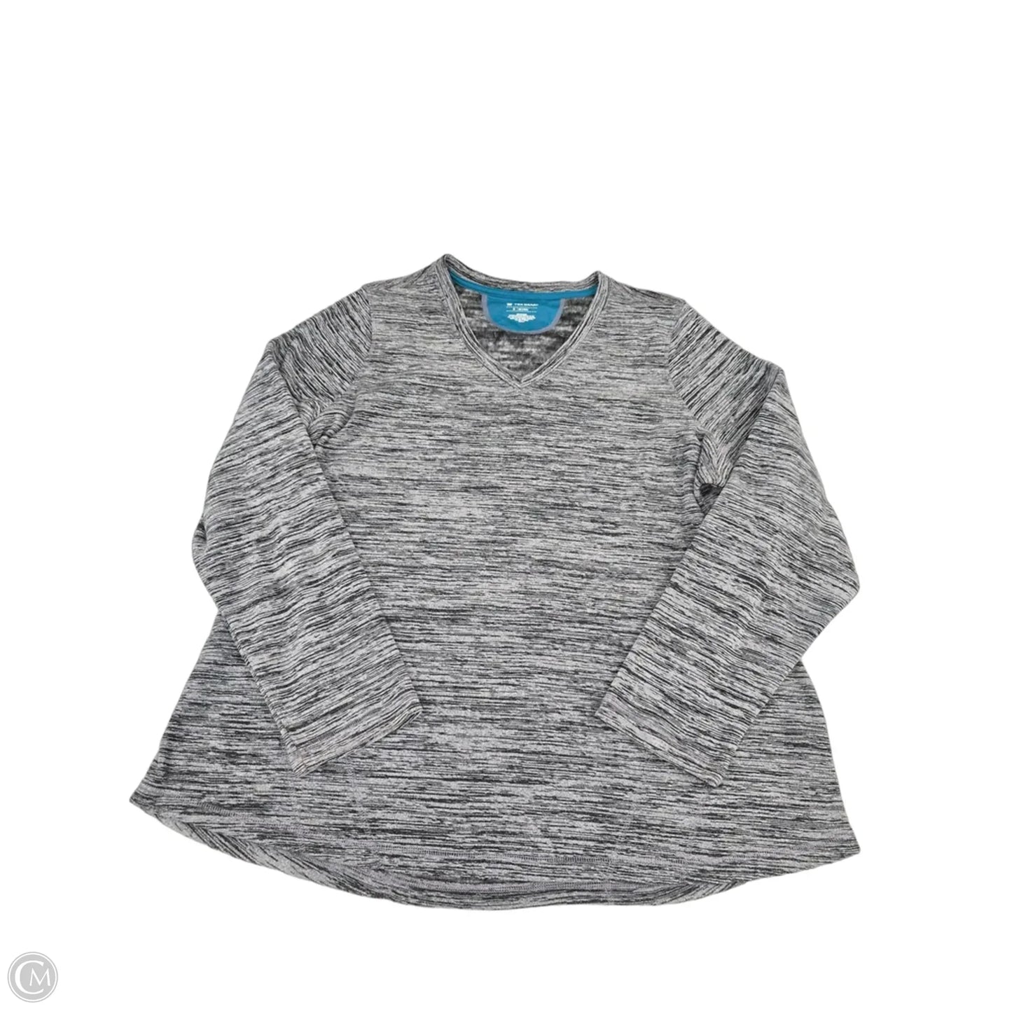 Top Long Sleeve By Tek Gear In Grey, Size: 1x