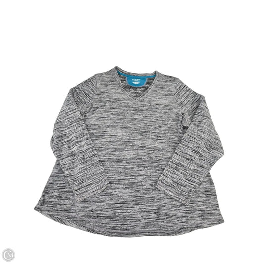 Top Long Sleeve By Tek Gear In Grey, Size: 1x