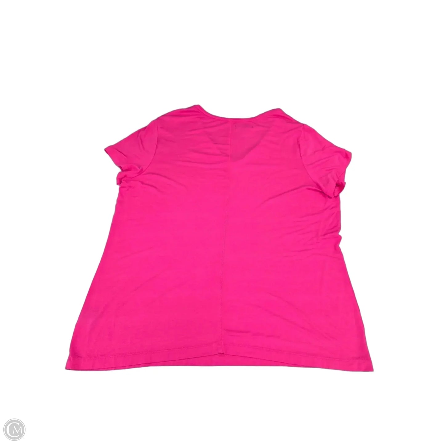 Top Short Sleeve By Attention In Pink, Size: 1x