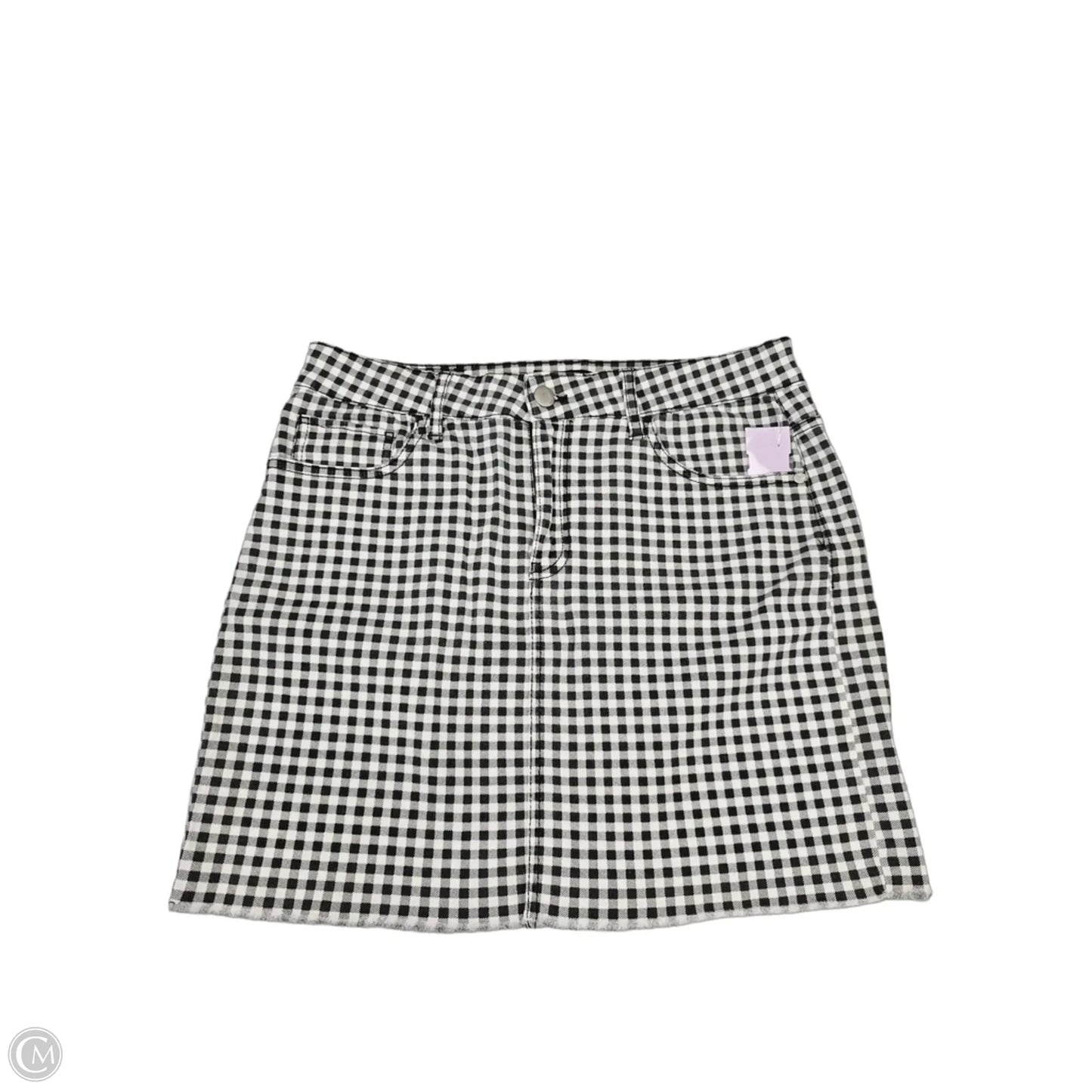 Skirt Mini & Short By Dollhouse In Black & White, Size: 8