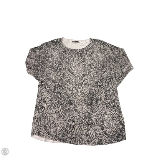 Top Long Sleeve By Dalia In Grey, Size: M