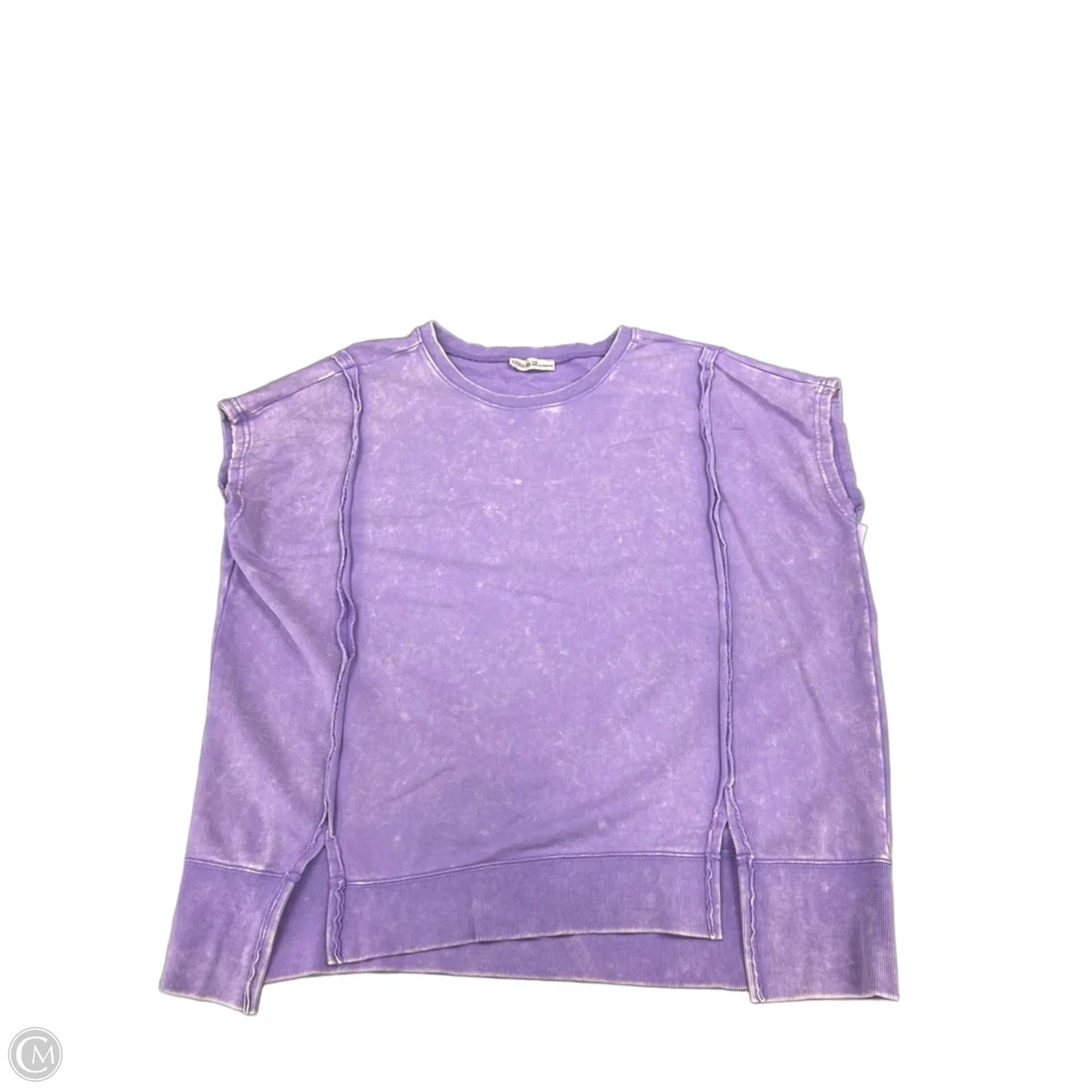Top Short Sleeve By Zenana In Purple, Size: S
