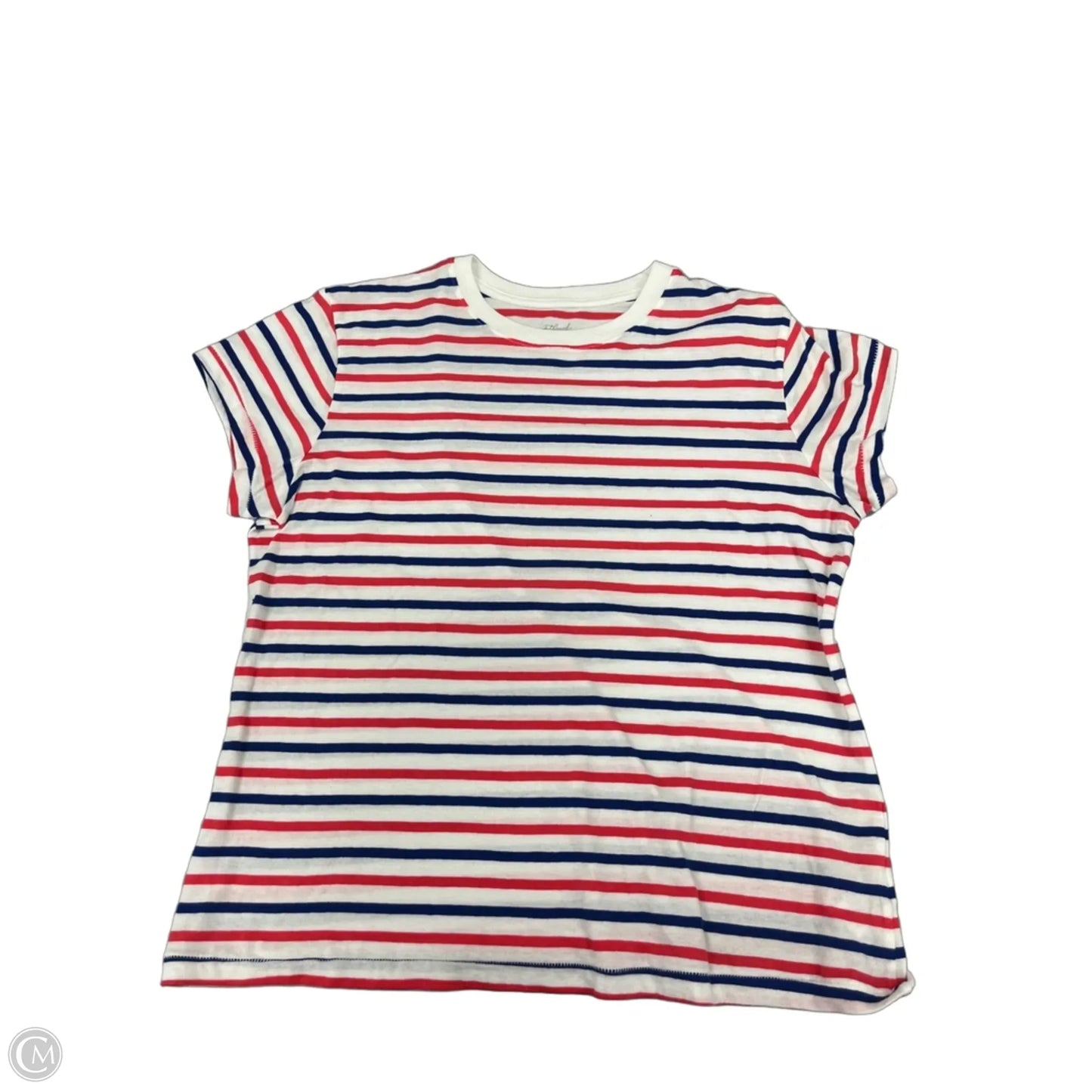 Top Short Sleeve By Universal Thread In Blue Red & White, Size: M