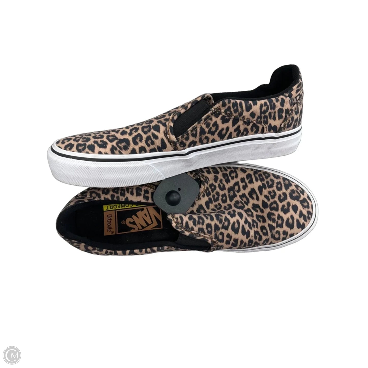Shoes Flats By Vans In Animal Print, Size: 7.5