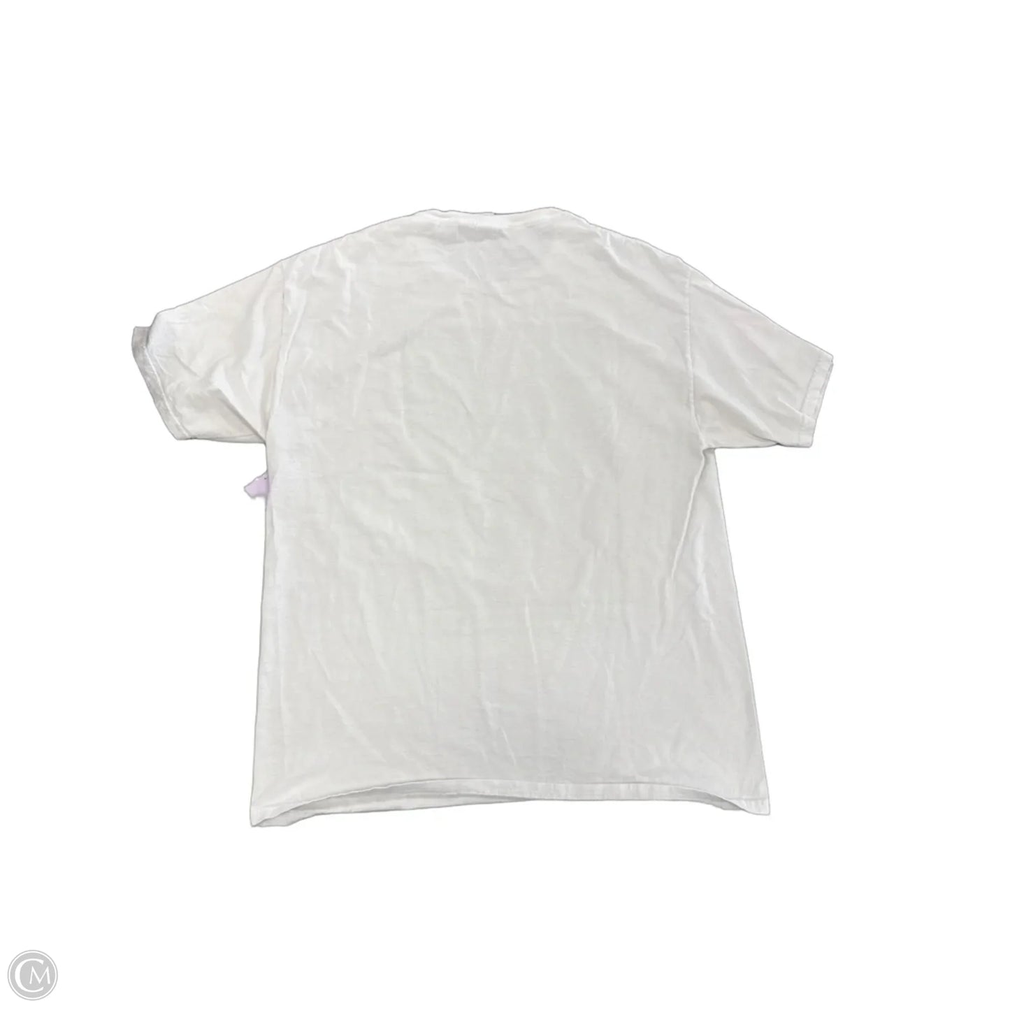 Top Short Sleeve By Fruit Of The Loom In White, Size: L