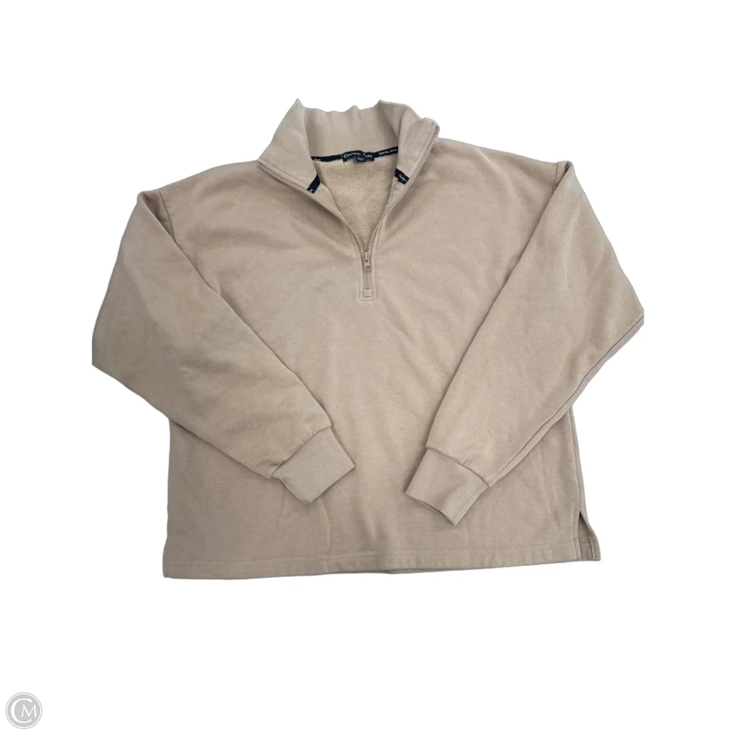 Sweatshirt Collar By Cme In Tan, Size: L