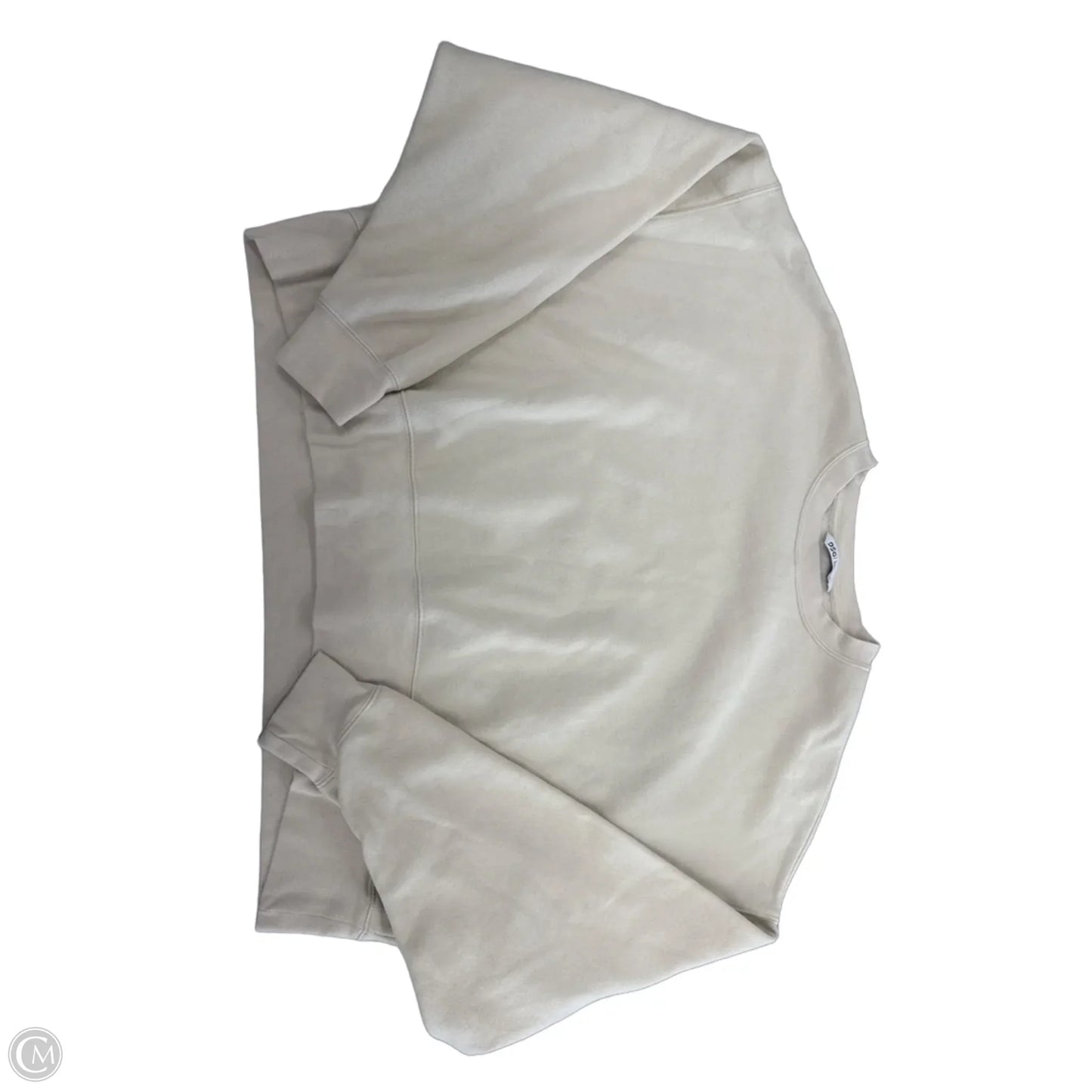 Sweatshirt Crewneck By Dsg Outerwear In Cream, Size: L
