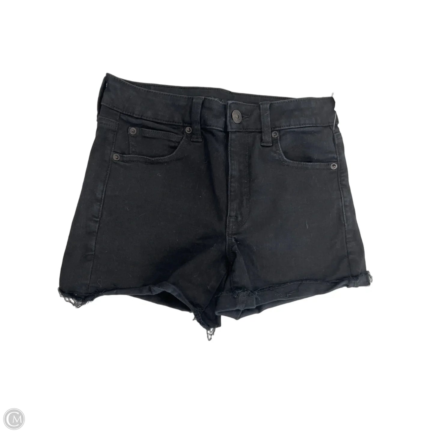 Shorts By American Eagle In Black Denim, Size: 6